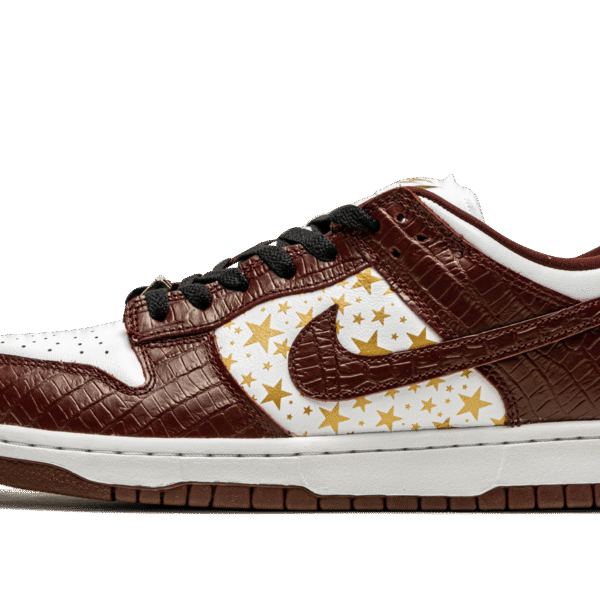 SB Dunk Low "Supreme - Stars - Barkroot Brown"