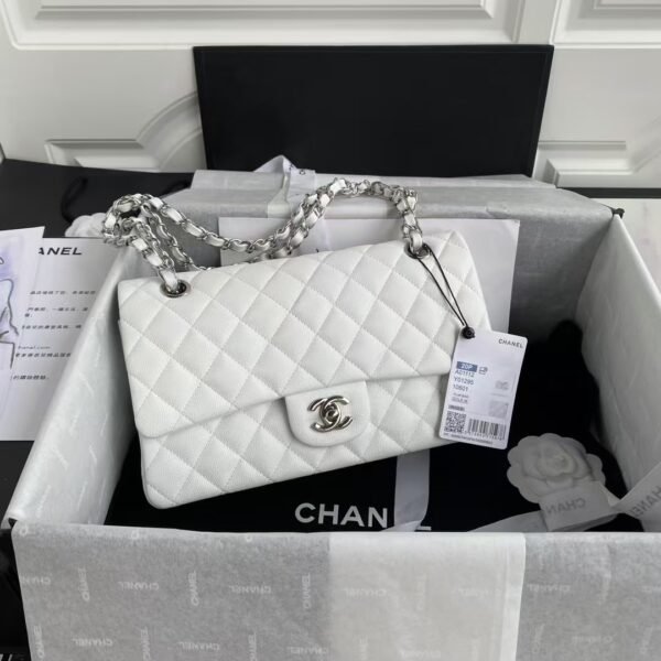 Chanel Classic 11.12 Handbag Silver Hardware