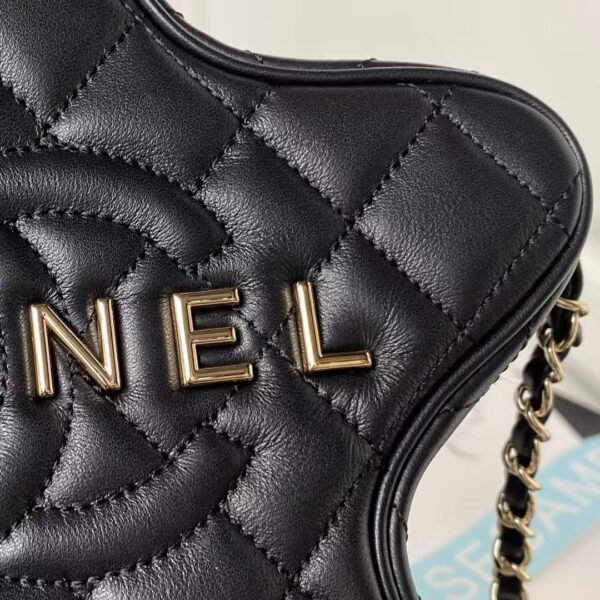 Chanel 24C AS4579 Star Bag Black Lambskin Light Gold Hardware