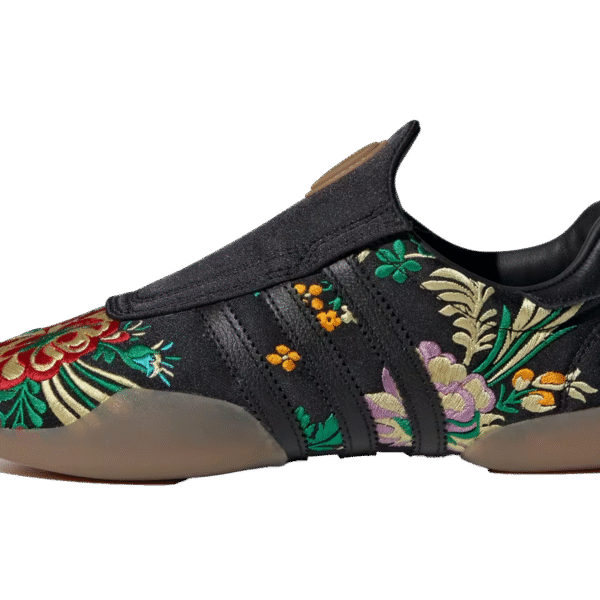 Taekwondo Mei "Black Floral Embroidered"