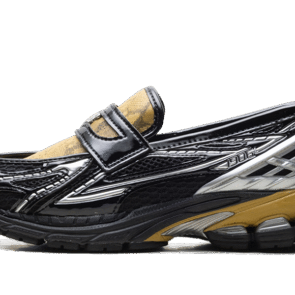 1906L "GANNI - Black Fall Leaf Snakeskin"