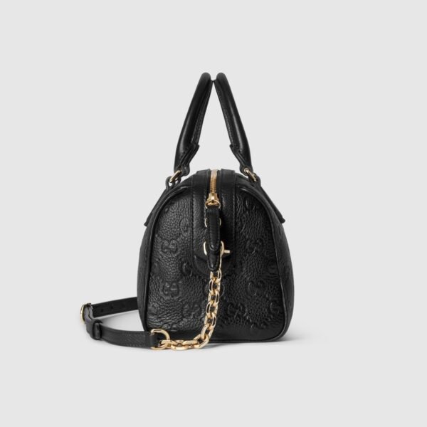 GG Emblem Small Top Handle Bag