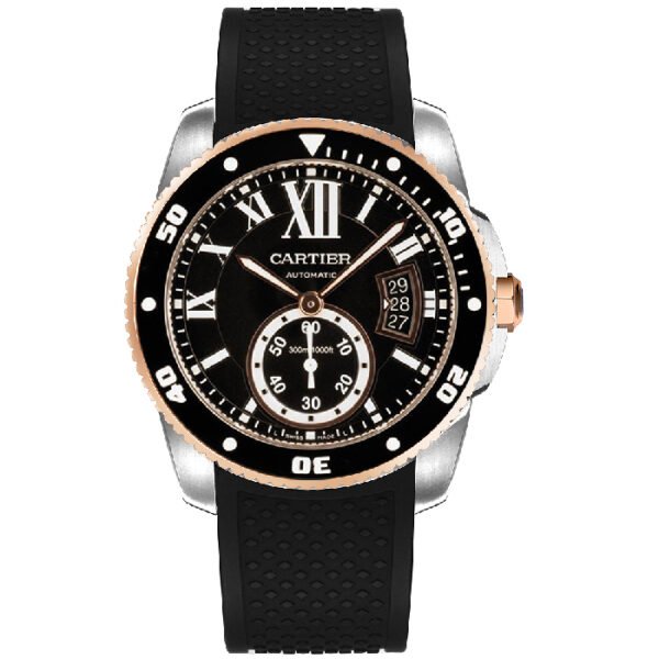 CARTIER Calibre Rose Gold Mix Black 42mm