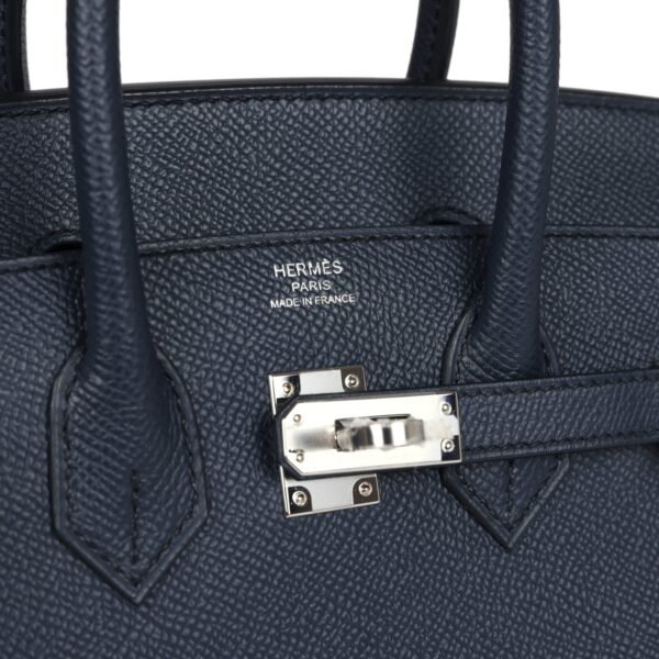 Hermes Birkin 25 Bleu Indigo Epsom Palladium Hardware