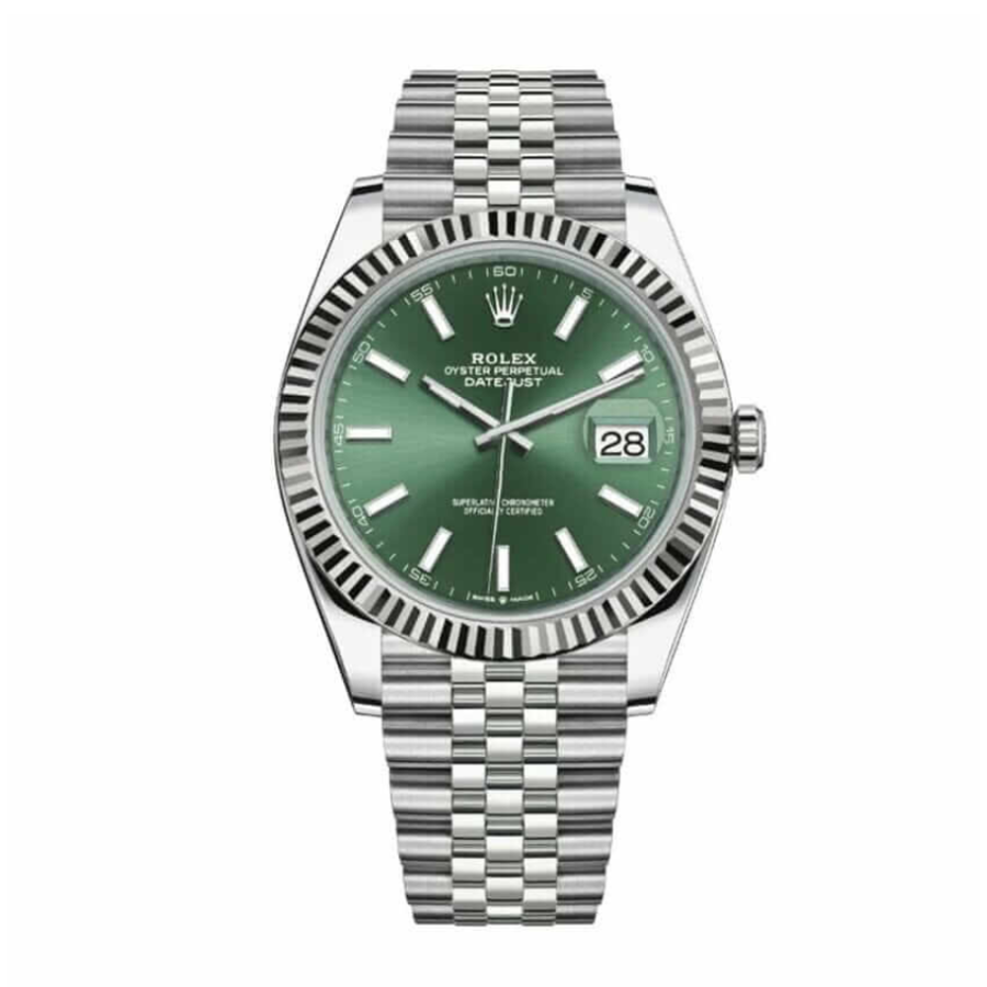 Datejust-41-Mint-Green-Dial-Replica-1