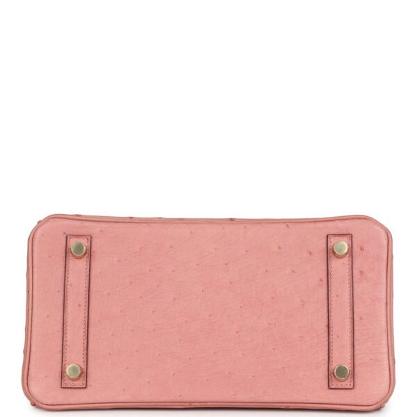 Hermes Birkin 25 Terre Cuite Ostrich Gold Hardware