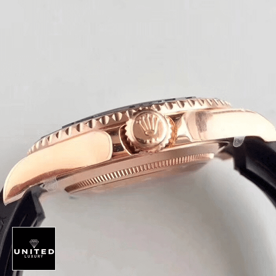 Rolex Yacht-Master 116655 Supreme Replica Edition Rolex Yacht Master unitedluxury dial Rolex 116655 Black Rubber Bracelet Replica crown / push button