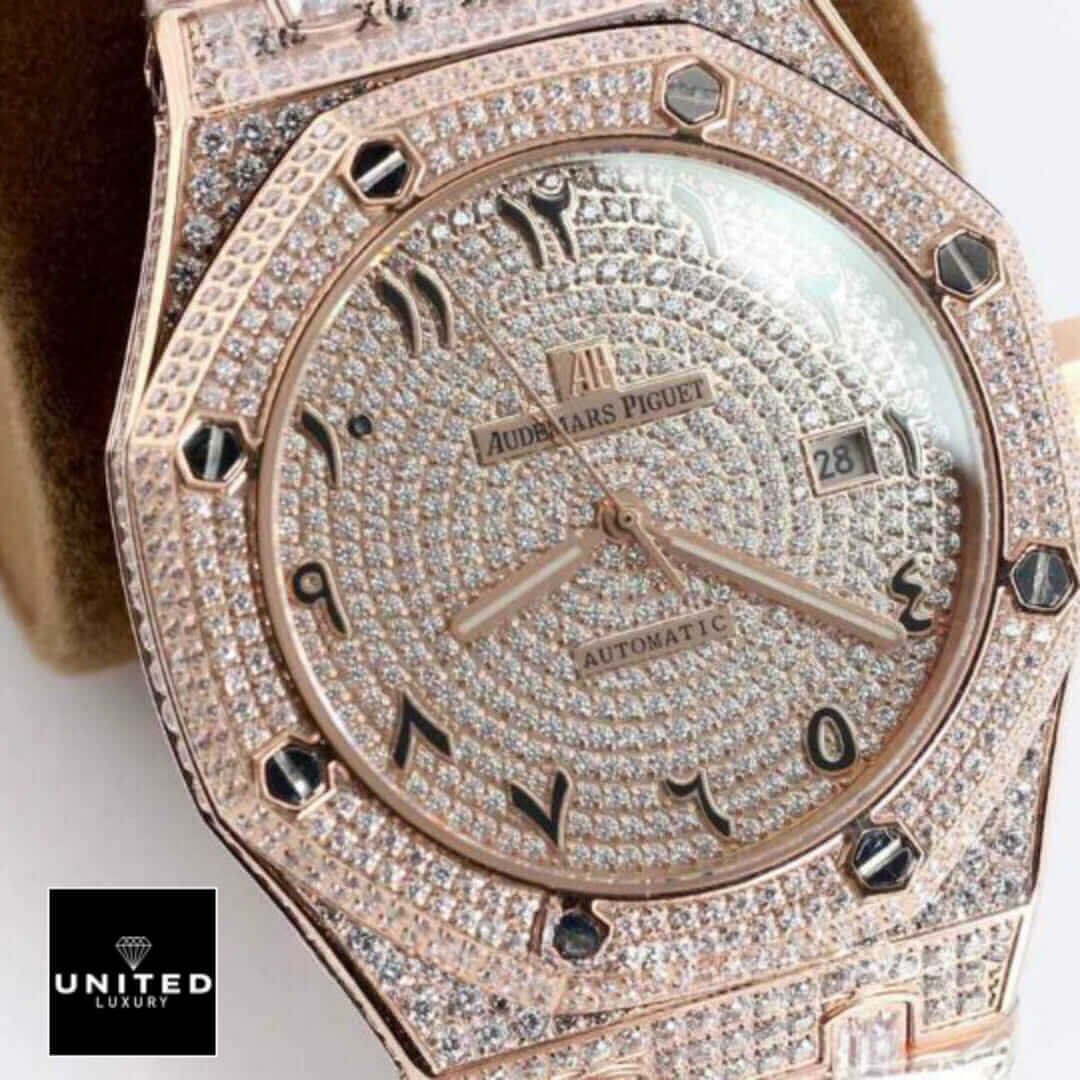 Audemars Piguet Royal Oak AP160SF296 "Iced Out Rose Gold" Top Grade Replica Yeni Proje 2 26 Yeni Proje (2)