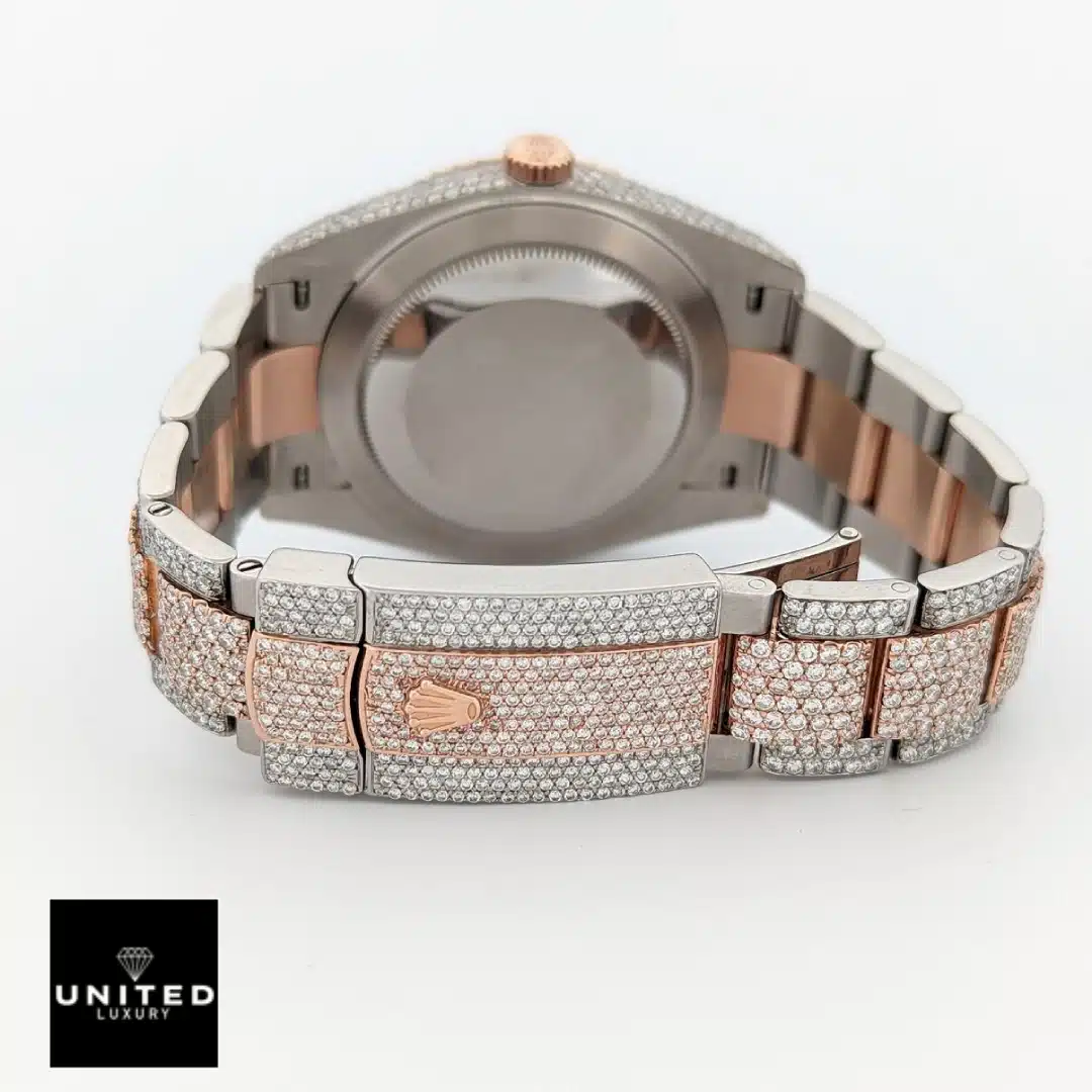 Rolex Datejust 126303 "Two-Tone Iced Out" Premium Duplicate Edition Yeni Proje 3 14 Rolex Datejust 126303 Replica two-tone Oyster Bracelet Fold Clasp