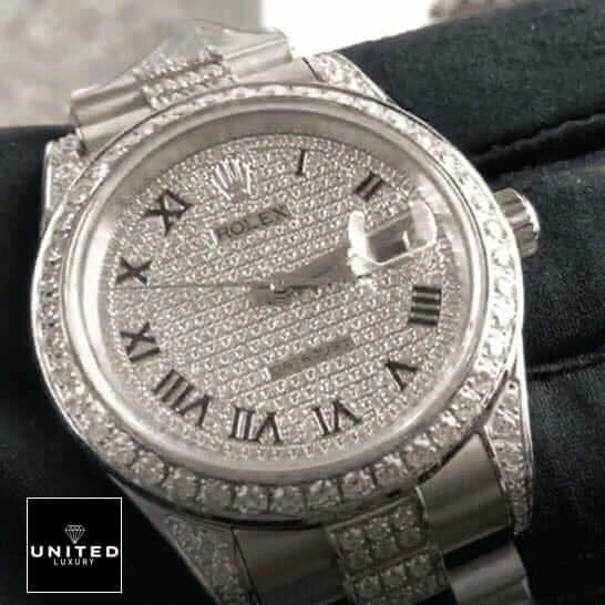 Rolex Yacht-Master 116622 "Iced Out" Authentic Super Replica a 2 Rolex Datejust 116622 All Iced Out Replica Watches