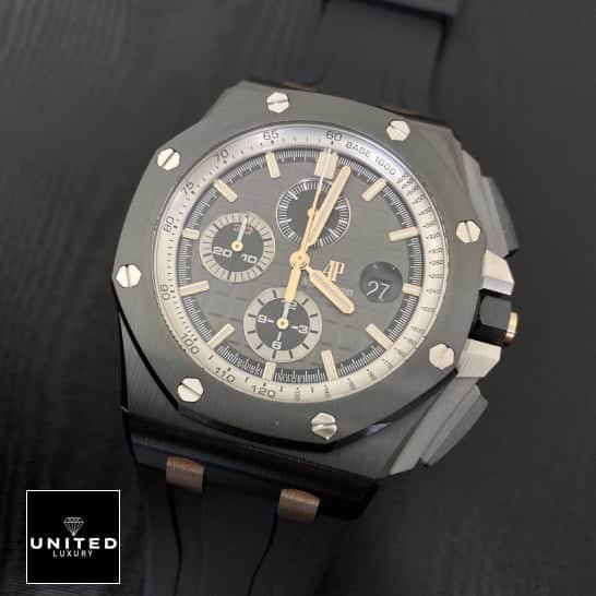 Audemars Piguet Royal Oak Offshore Chronograph 26415CE.OO.A002CA.01 "Black Ceramic" Mirror Replica 1:1 ap pride of germany replica dial Audemars Piguet Royal Oak Offshore 26406FR.OO.A002CA.01 Black Bezel Replica