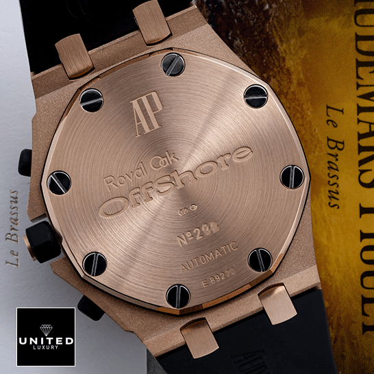 Audemars Piguet Royal Oak Offshore Rose Gold Kasa Replika üstten görünüm