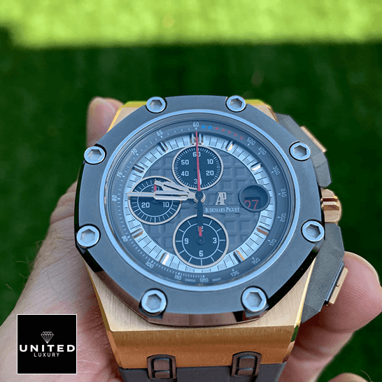 Audemars Piguet Royal Oak Offshore 26568OM.OO.A004CA.01 "Michael Schumacher" Precision Replica Edition audemars piguet royal oak offshore 26568OM.OO .A004CA.01 replica dial audemars-piguet-royal-oak-offshore-26568OM.OO_.A004CA.01-replica-dial