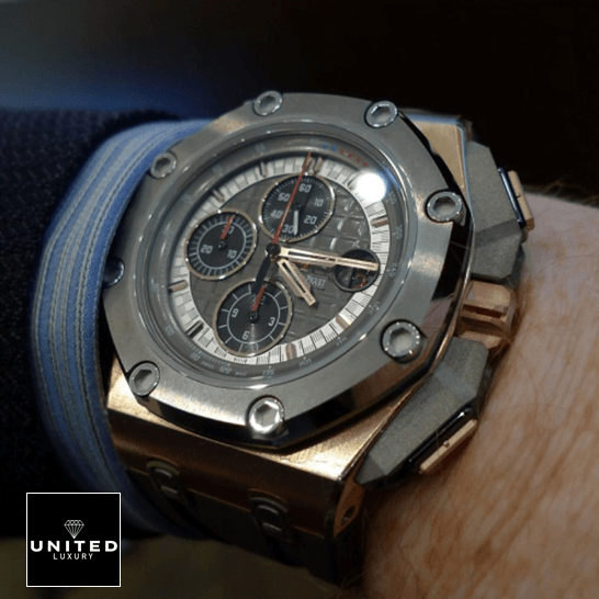 Audemars Piguet Royal Oak Offshore 26568OM.OO.A004CA.01 "Michael Schumacher" Precision Replica Edition audemars piguet royal oak offshore 26568OM.OO .A004CA.01 replica wrist Audemars Piguet Royal Oak Offshore 26568OM.OO.A004CA.01 "Michael Schumacher" Precision Replica Edition audemars piguet royal oak offshore 26568OM.OO .A004CA.01 replica wrist