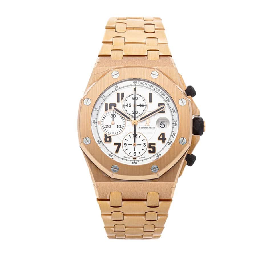 audemars-piguet-royal-oak-offshore-rose-gold-white-dial-replica