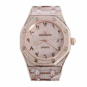 Audemars Piguet Royal Oak AP160SF296 "Iced Out Rose Gold" Top Grade Replica