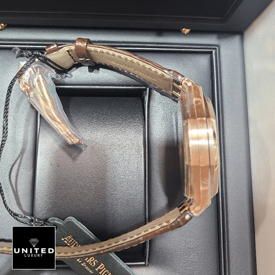 AP Royal Oak Chronograph 26331OR.OO.D821CR.01 "Rose Gold" High-End Replica 1:1 Audemars Piguet Royal Oak Chocholate Leather Bracelet Replica in the box