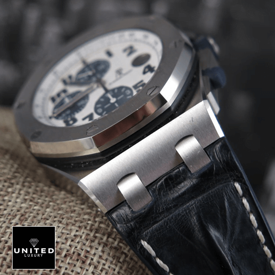 Audemars Piguet Royal Oak White Dial Replica blue leather bracelet