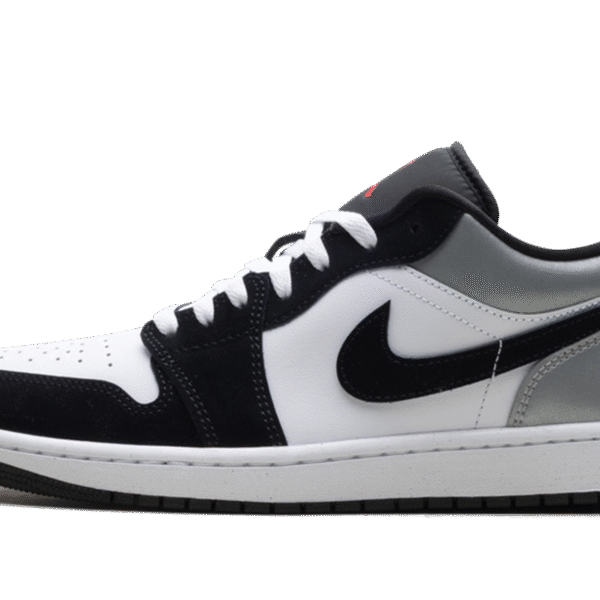 Jordan 1 Low SE "White Fire Red Black Matte Silver"