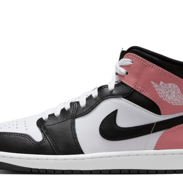 Jordan 1 Mid "White Rust Pink Black"