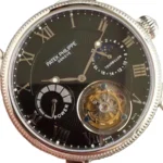 Patek Philippe Tourbillon Moonphase Black Dial Elite Clone Edition - Image 3