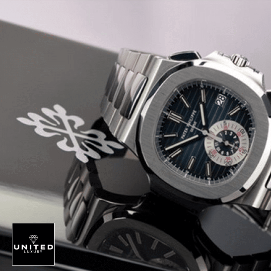 Patek Philippe Nautilus 5980/1A-001 "Blue Dial" Super Clone Edition patek philippe 59801A Patek Philippe 59801A-001 Nautilus Blue Dial Steel Replica on the box