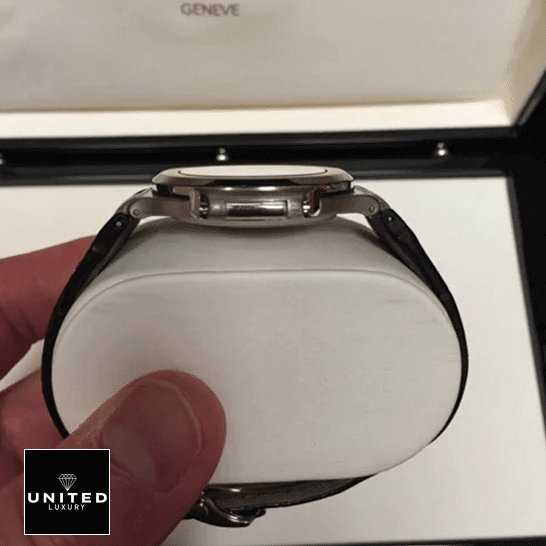 Patek Philippe Nautilus 5711G-001 White Gold Masterpiece Replica patekphilippe nautilus 5711G 001 replica leftside Patek Philippe Nautilus 5711G-001 Steel Case Replica in the box