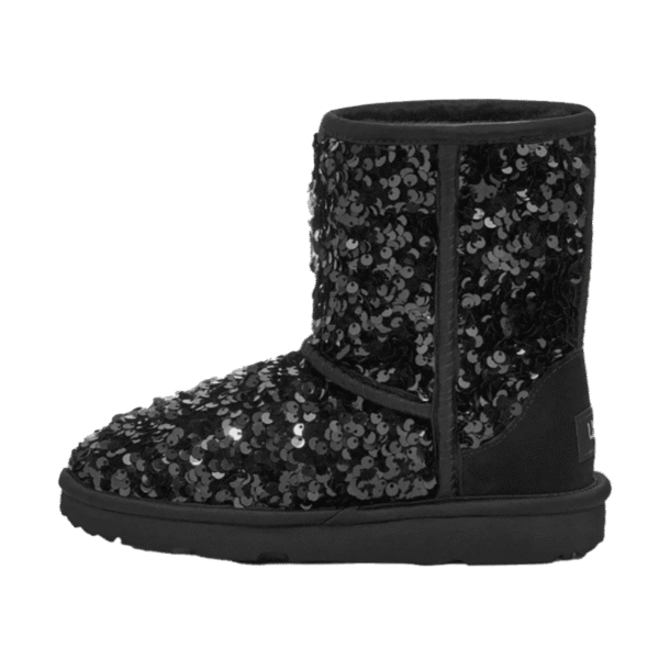 Classic Short Chunky Sequin Boot PS "Black"