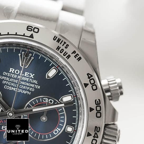 Rolex Daytona Cosmograph 116509 "White Gold Blue Dial" Mirror Clone Quality rolex 116509 blue dial replica 5 Rolex Daytona 116509 Blue Dial S.Steel Bezel Replica