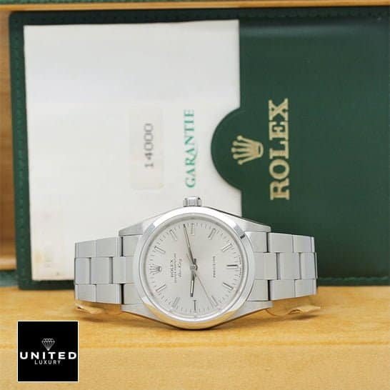 Rolex Air-King 5500 Exact Replica 1:1 rolex air king 5500 replica1 Rolex Air King 5500 Replica & Guarantee Card