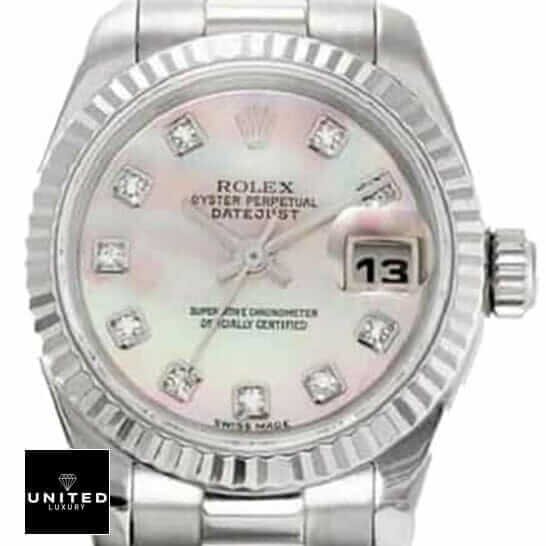 Rolex Datejust Ladies 179179 Detailed Replica rolex datejust ladies 179179 replica Rolex Datejust Diamond Indices