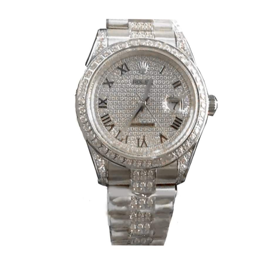rolex-datejust-white-diamond-dial-iced-out-replica