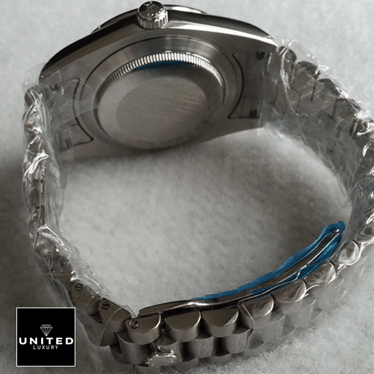 Rolex Daytona 116506 "Ice Blue" Collector’s Clone 1:1 rolex day date 218206 0009 replica back Rolex Day-Date II 218206-0009 Stainless Steel Case Oyster Braclet Replica Fold Clasp