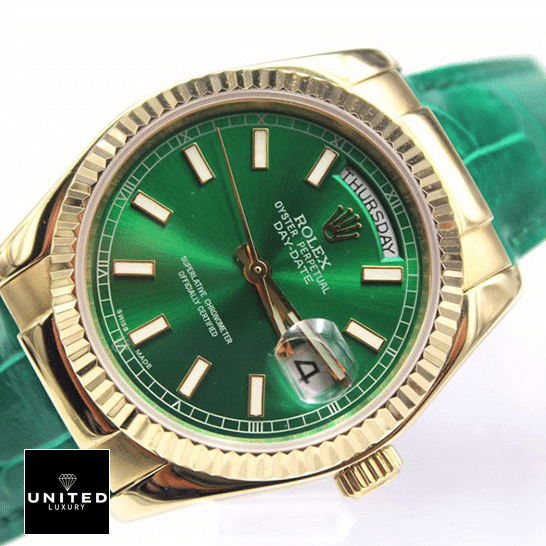 Rolex Day-Date 118138-0003 Green Dial Replica