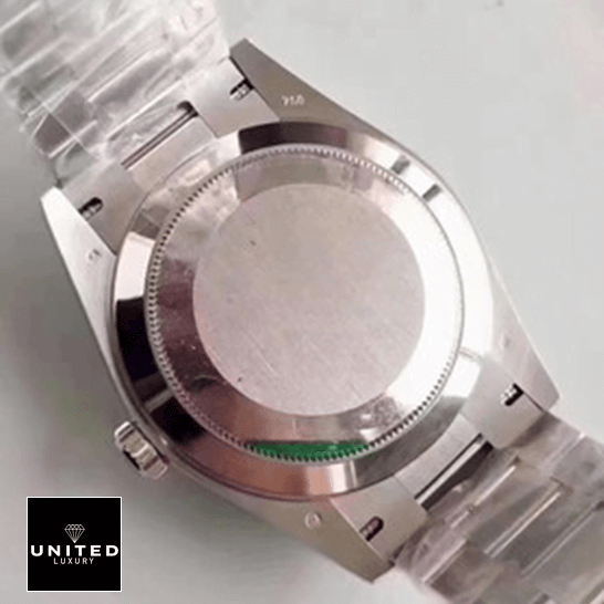 Rolex Day-Date 228239 Super Clone Edition rolex day date 228239 ew stainless steel silver black back Rolex Day-Date 228239 Stainless Steel Case Replica