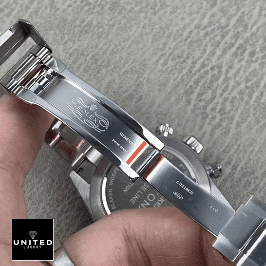 Rolex Cosmograph Daytona 16518 "Blaken" Top Replica 1:1 rolex daytona clasp replica 1 Rolex Stainless Steel Oyster and Open Clasp