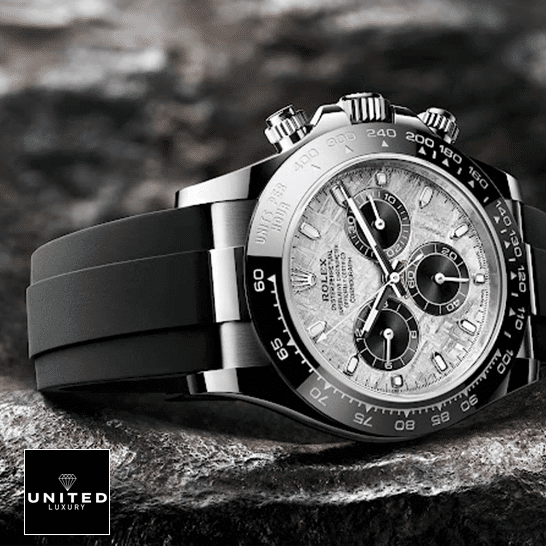Rolex Cosmograph Daytona 116519LN "Meteorite Dial" Premium Clone Replica rolex daytona m116519ln replica tiltedleft 1 Rolex Daytona M116519LN Meteorite Dial Replica on the Stones