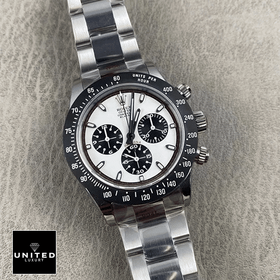 Rolex Cosmograph Daytona 16518 "Blaken" Top Replica 1:1 rolex daytona tiltedleft replica Rolexa Daytona Oyster Replica White Dial watch on the sand