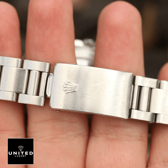 Rolex Submariner Vintage "Big Crown" 16570-0004 Perfect Clone Quality rolex explorer 16570 0004 replica clasp Rolex Explorer II 16570-0004 Replica Oyster Bracelet Fold Clasp on the Rolex logo