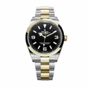 rolex-gmt-master-black-dial-yellow-gold-steel-replica-watch
