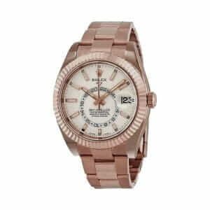 rolex-sky-dweller-rose-gold-white-dial-326935-oyster-replica