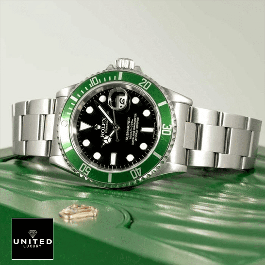 Rolex Submariner 16610LV "Kermit" Precision Replica Edition rolex submariner 16610LV MK2 replica 40mm Rolex Submariner Date Kermit Black Dial 16610LV MK2 Replica on the Green Rolex Box