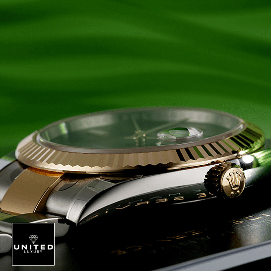 Rolex Datejust Grey Roman Dial 116333-0001 Mirror Clone Quality Rolex Datejust Gold Crown Pusher Replica