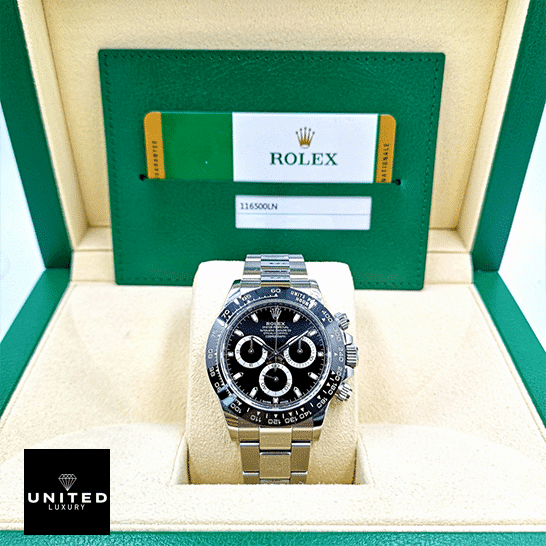 Rolex Daytona 116500ln-0002 Replica in the Rolex Box and warranty card on the back