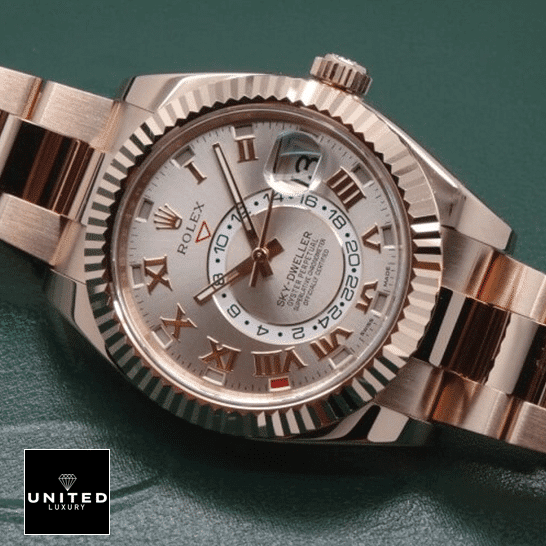 Rolex Sky Dweller Everose Gold 326935 Oyster Bracelet