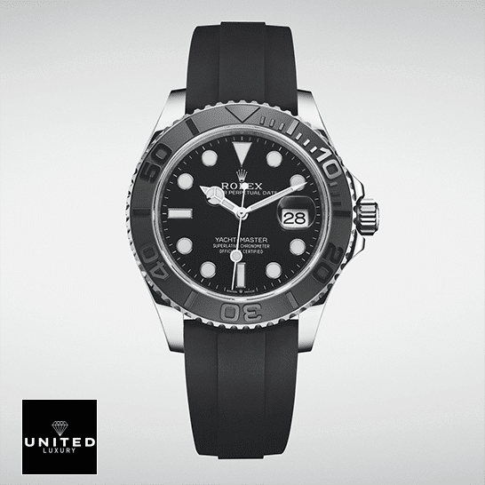 Rolex Yacht-Master 226659 "White Gold" Signature Replica 1:1 Rolex Yacht-Master 226659 Black Rubber Bracelet Replica