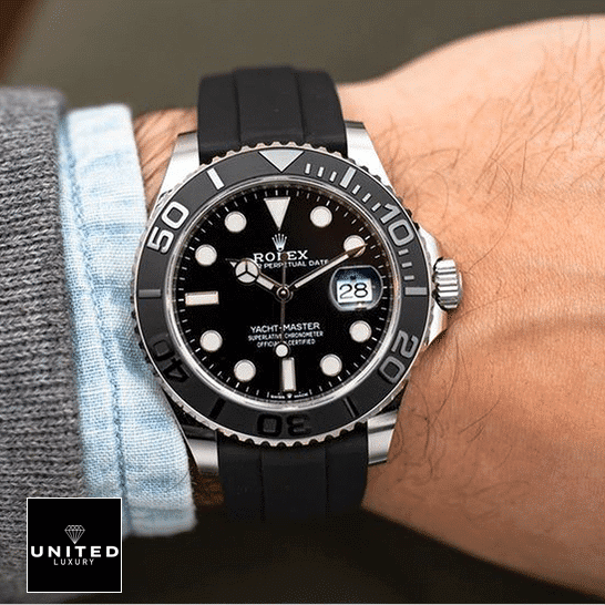 Rolex Yacht-Master 226659 "White Gold" Signature Replica 1:1 Rolex Yacht-Master 226659 on his arm